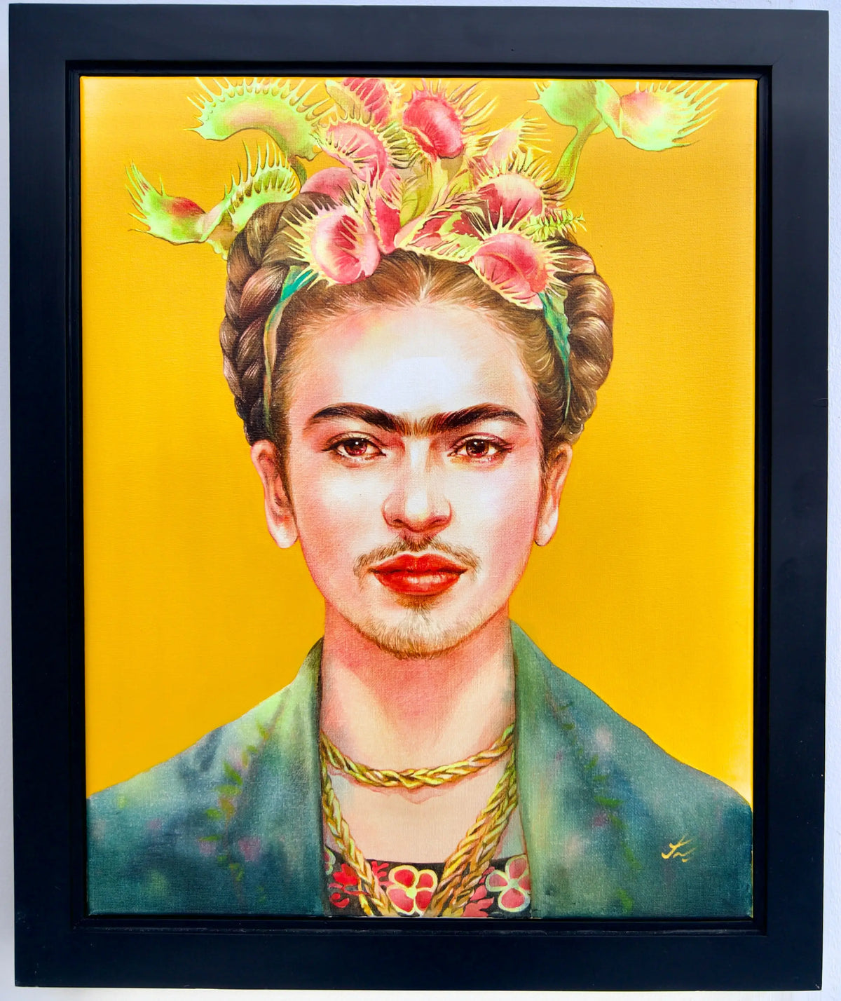 Frida Kahlo x Venus Flytrap - Phoolun | 40 x 50 cm Reproductions de tableaux à la peinture à l’huile