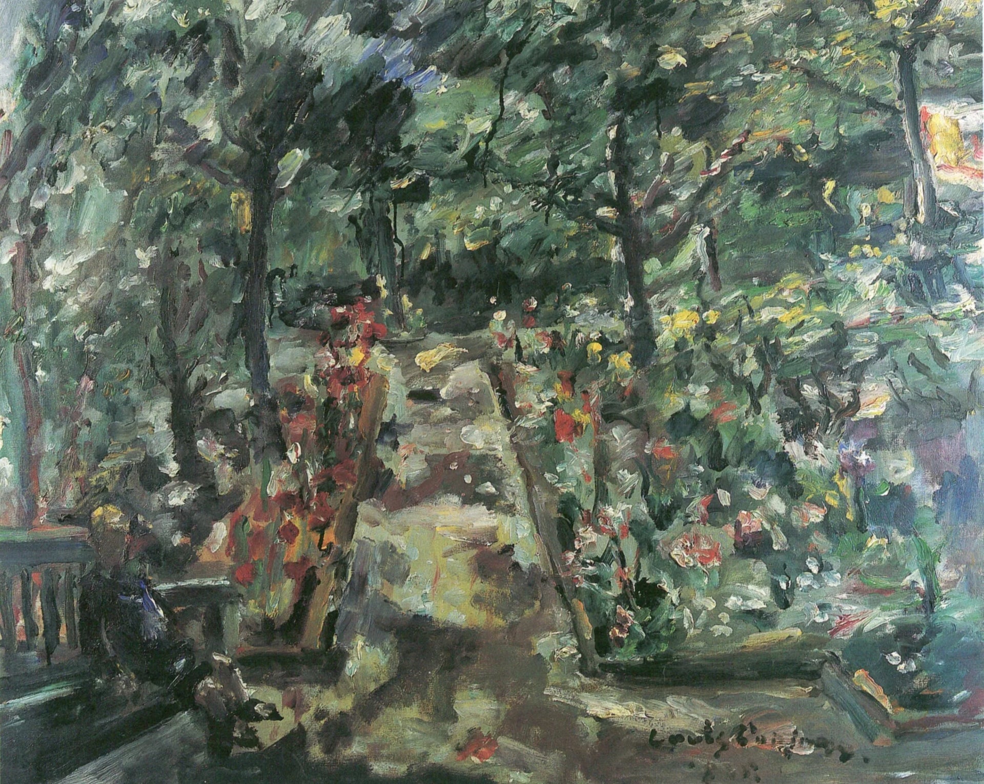Garten in Berlin-Westend - Lovis Corinth image 1 copie peinte à la main à l’huile