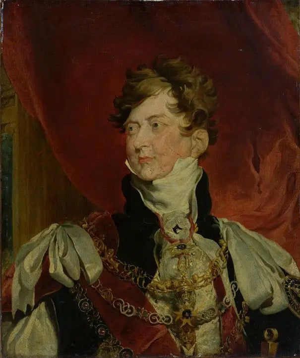 George IV en prince-régent avec les insignes de l'Ordre de la Jarretière - Thomas Lawrence image 1 reproduction réalisée par Alpha Reproduction