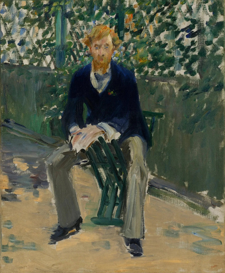 जॉर्ज मूर कलाकार के बगीचे में - Édouard Manet