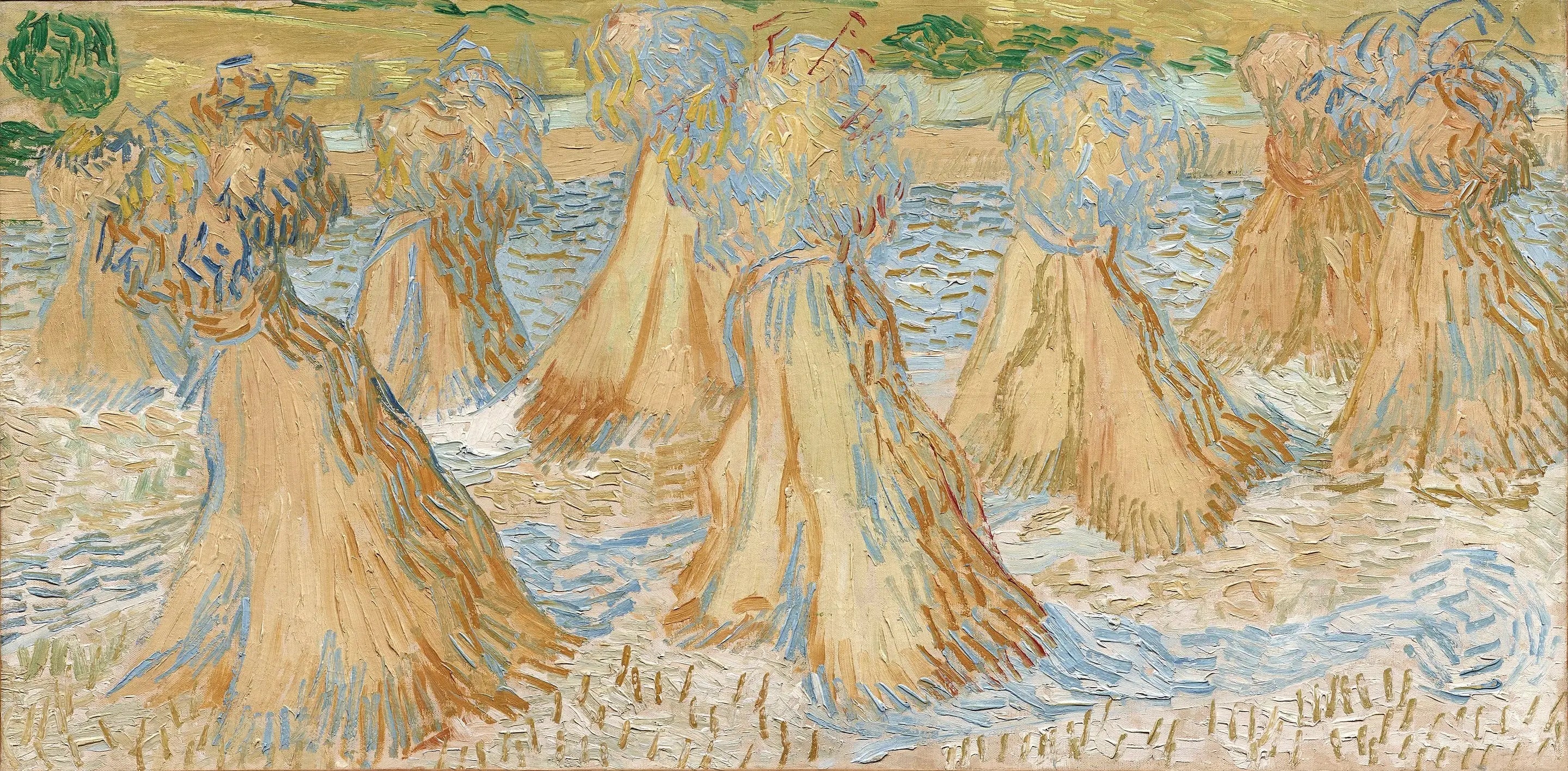 Gerbes de blé - Vincent van Gogh image 1 copie de tableau peinte à la main