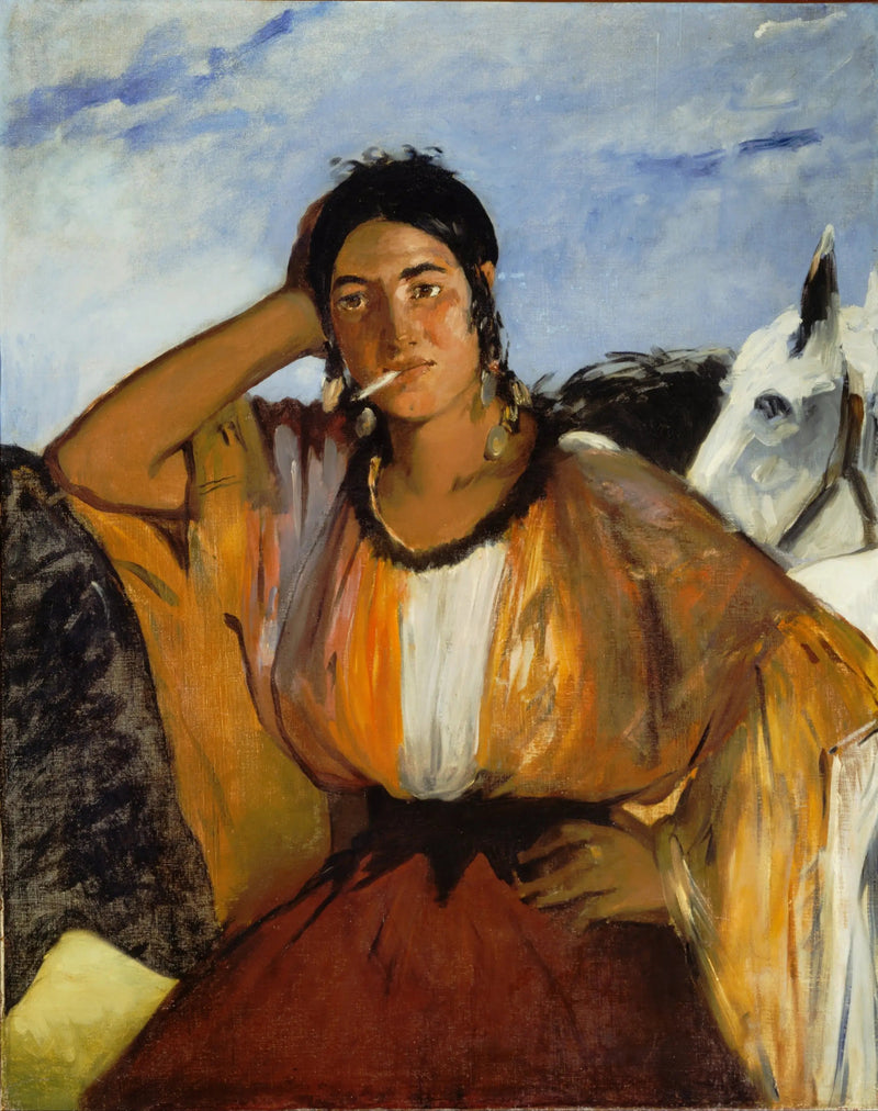 सिगरेट के साथ गिटाने - Édouard Manet