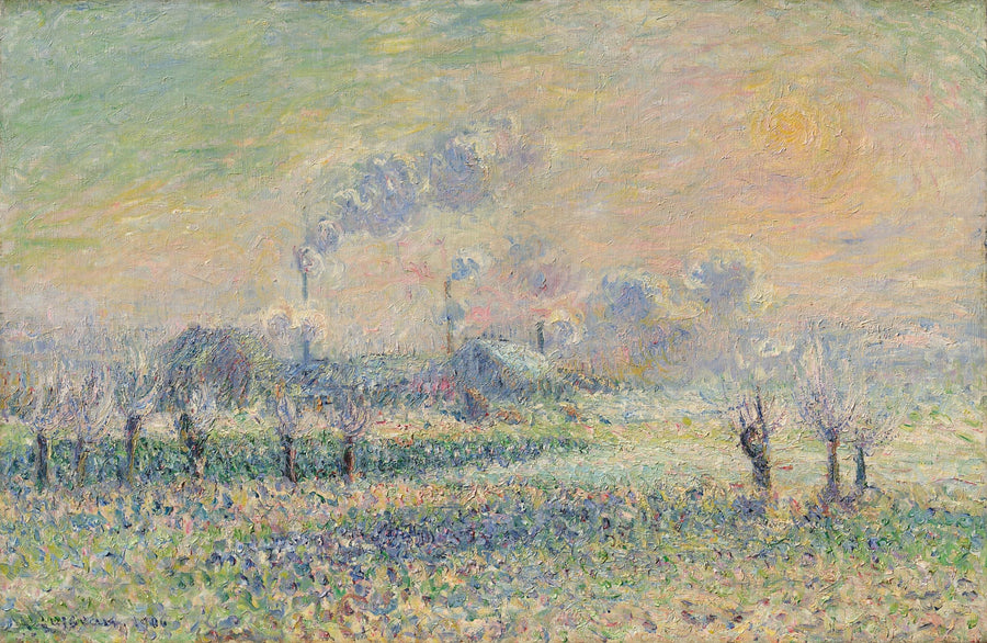 पोंट्वाइस में बर्फ़ - Gustave Loiseau