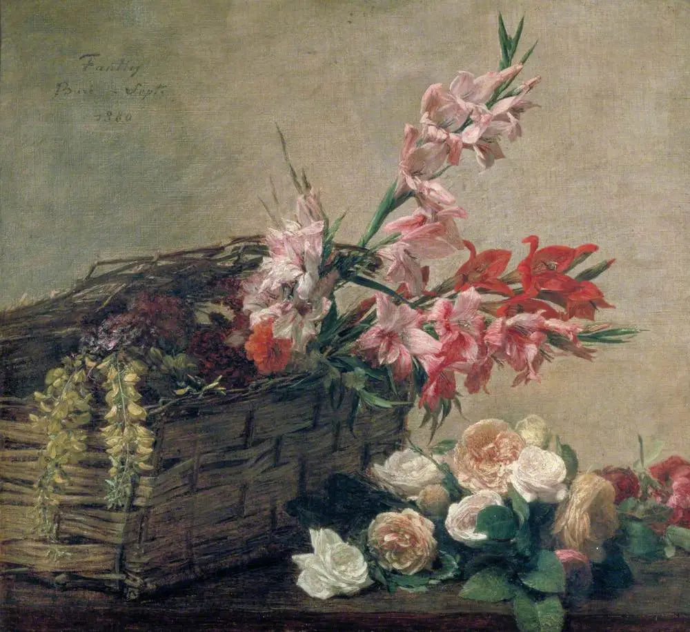 Glaïeuls et roses - Henri Fantin-Latour - Alpha Reproduction