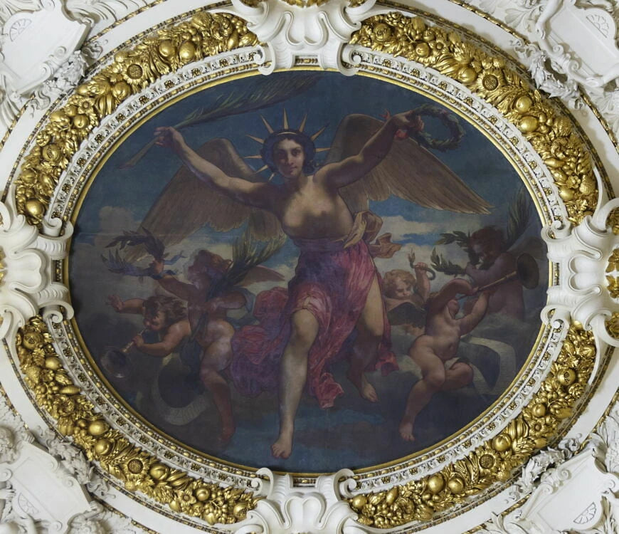 La Gloire distribuant des palmes et des couronnes - Charles-Louis Müller