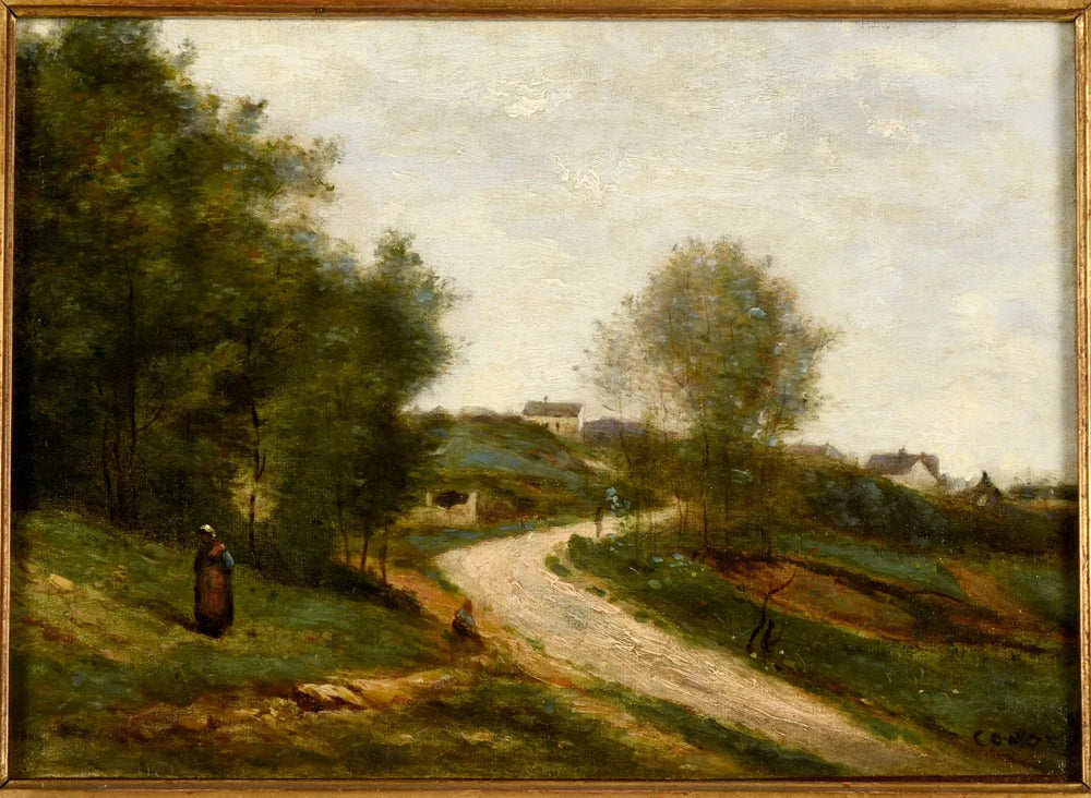 Gouvieux, près de Chantilly - Jean-Baptiste Camille Corot image 1 reproduction d’œuvre d’art à l’huile