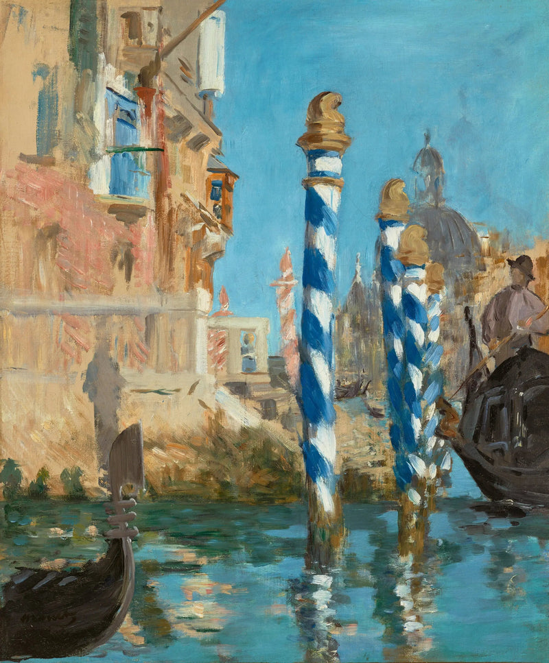 वेनिस में ग्रैंड कैनाल - Édouard Manet