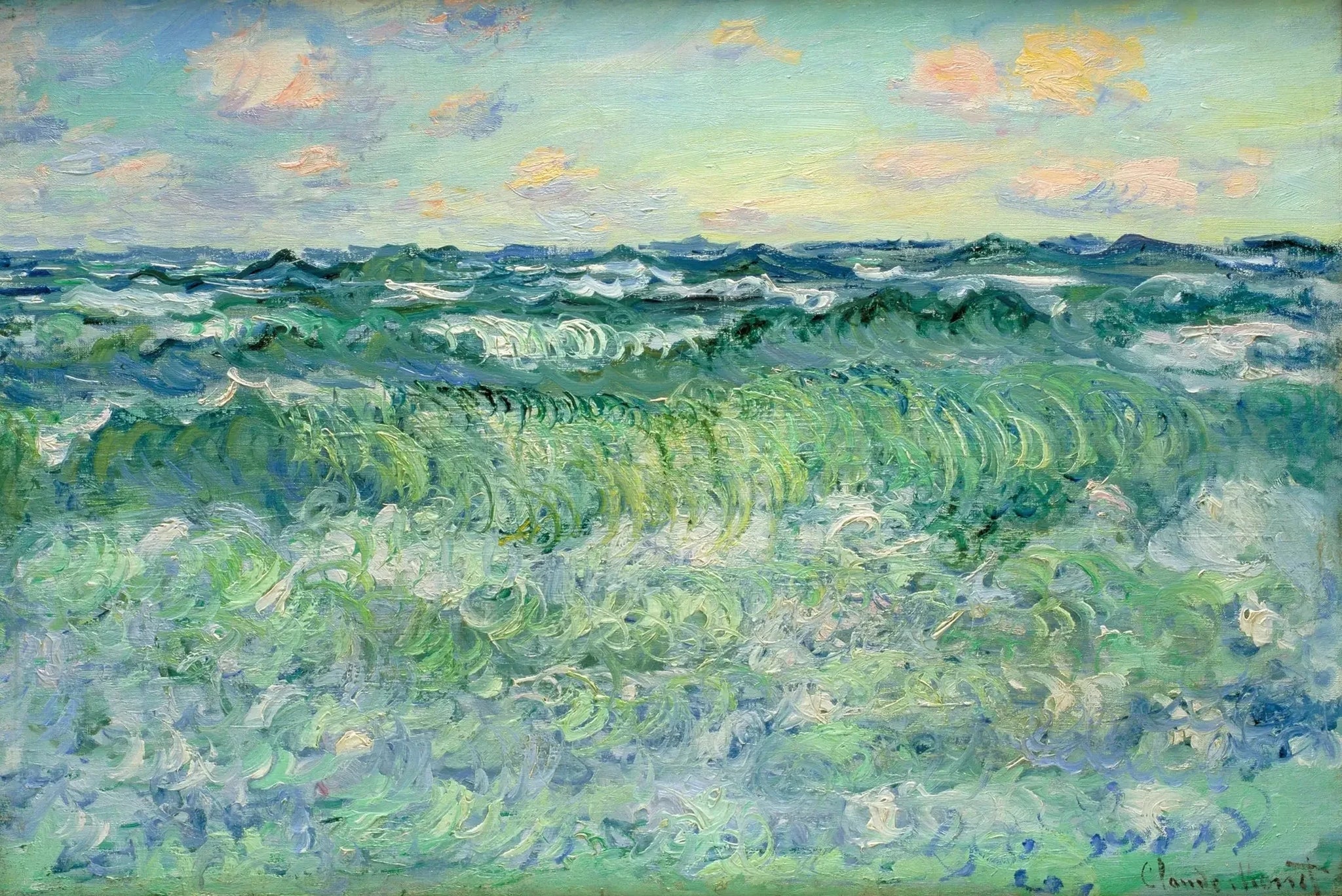 Grosse mer à Pourville W1444 par Claude Monet, National Museum of Western Art
