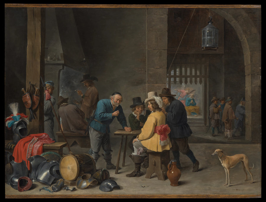 Guardroom with the Deliverance of Saint Peter - David Teniers the Younger