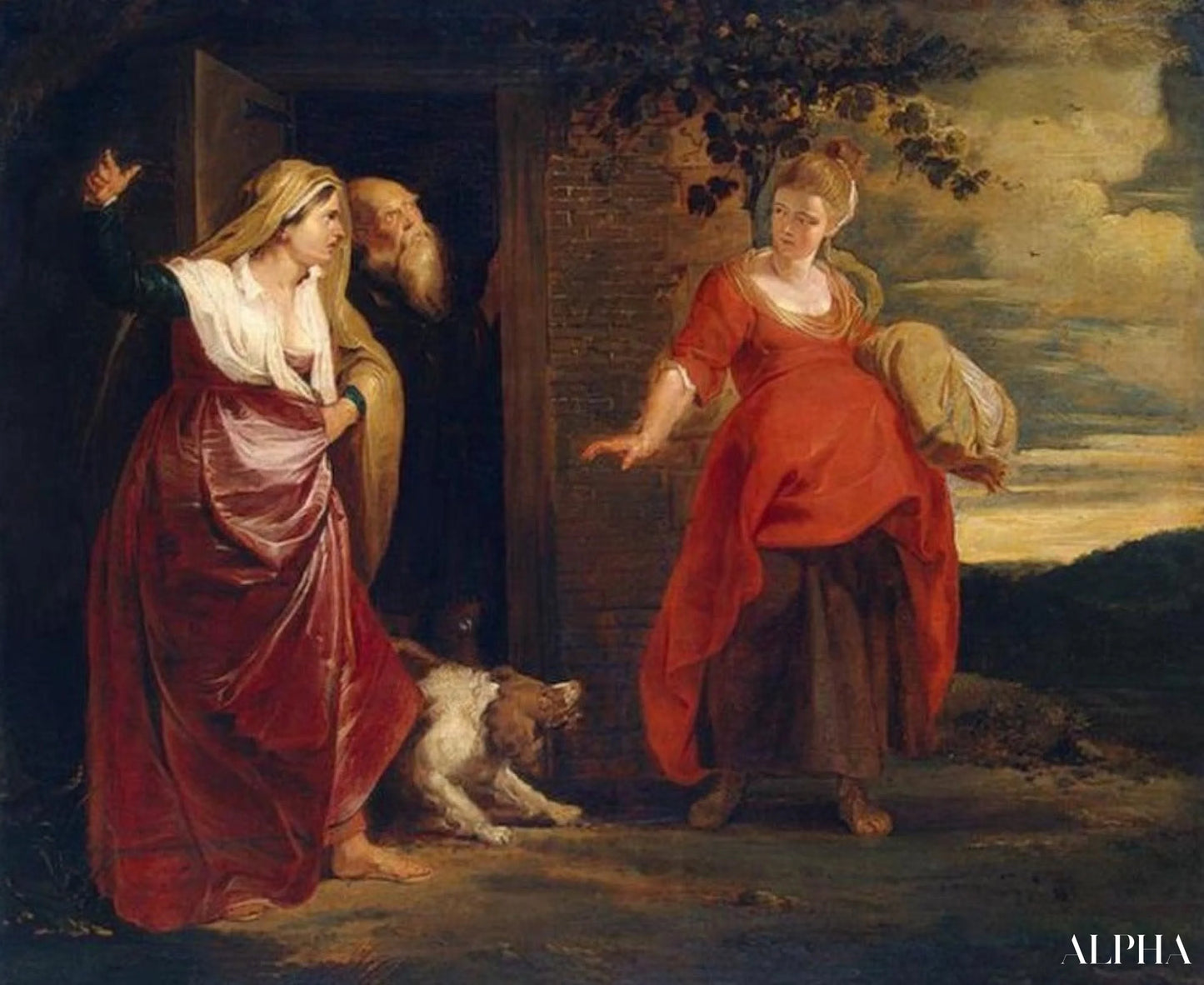 Hagar quitte la maison d'Abraham - Peter Paul Rubens - Reproductions de tableaux et peintures haut de gamme