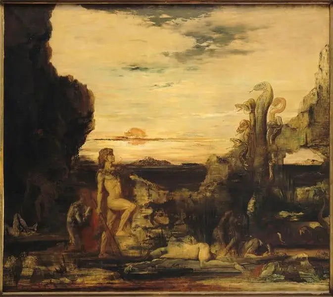 Hercule et l'Hydre de Lerne - Gustave Moreau image 1 copie peinte à la main à l’huile