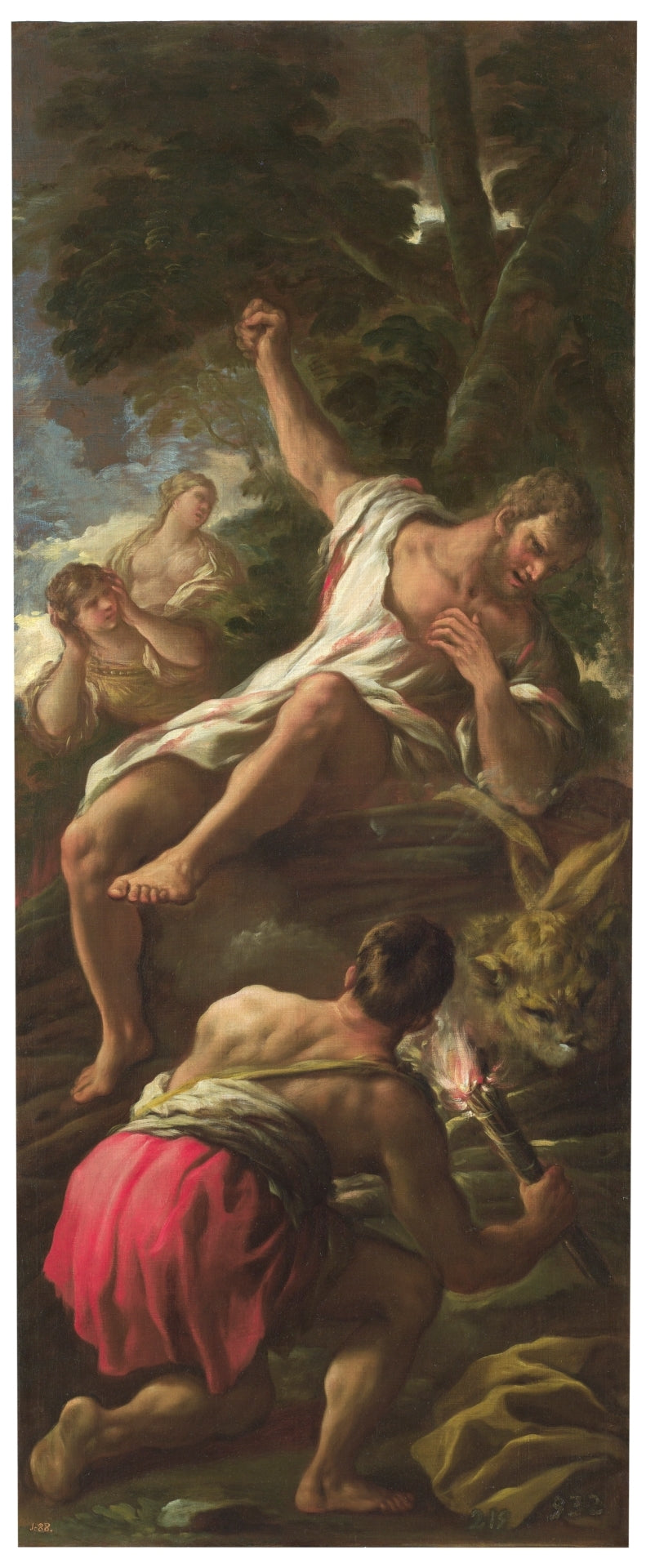Hércules en la pira - Luca Giordano image 1 tableau peint à l’huile sur toile