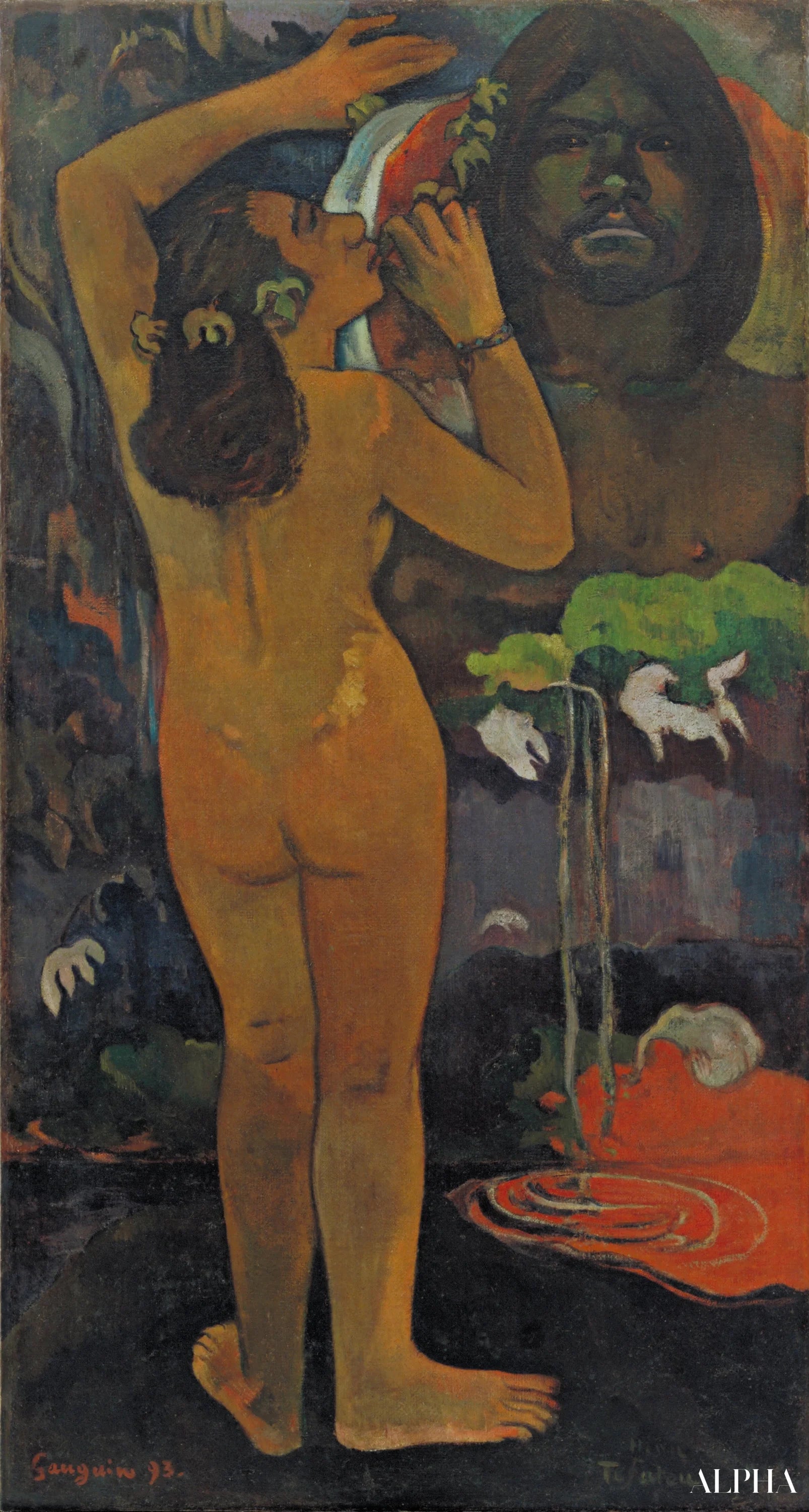 Hina Tefatou - Paul Gauguin - Reproductions de tableaux et peintures haut de gamme