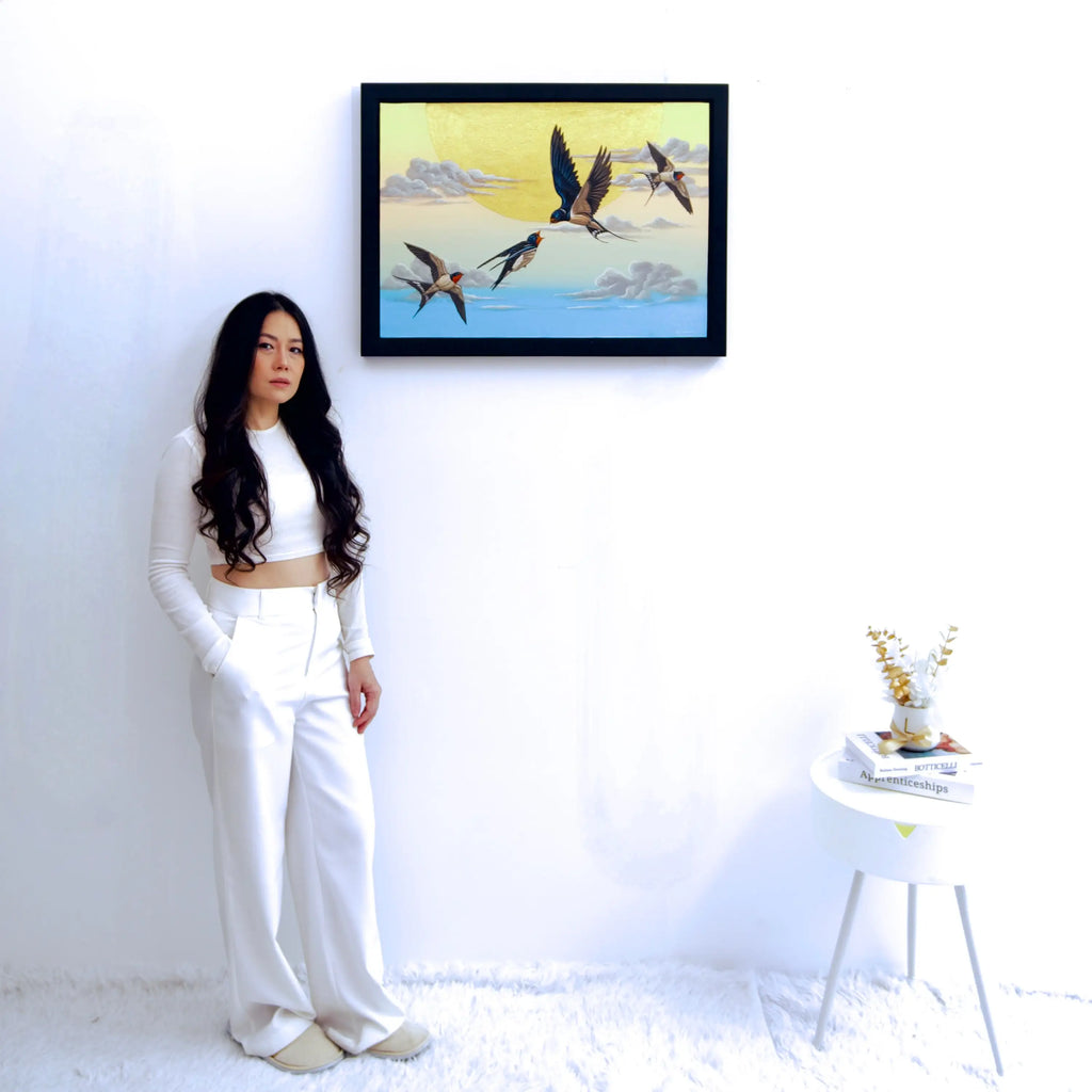 Swallow in the Sky - Thanatchapong | 70 X 50 cm Reproductions de tableaux à la peinture à l’huile