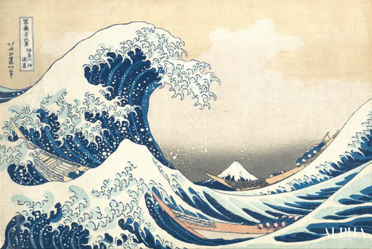 hokusai trente-six vues du mont fuji : la grande vague au large de kanagawa - Katsushika Hokusai - Reproductions de tableaux et peintures haut de gamme