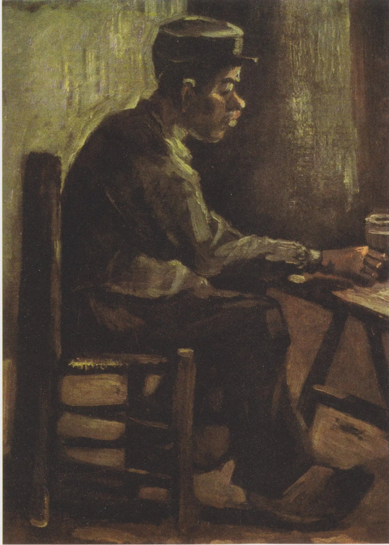 एक मेज पर आदमी - विन्सेंट वैन गॉग