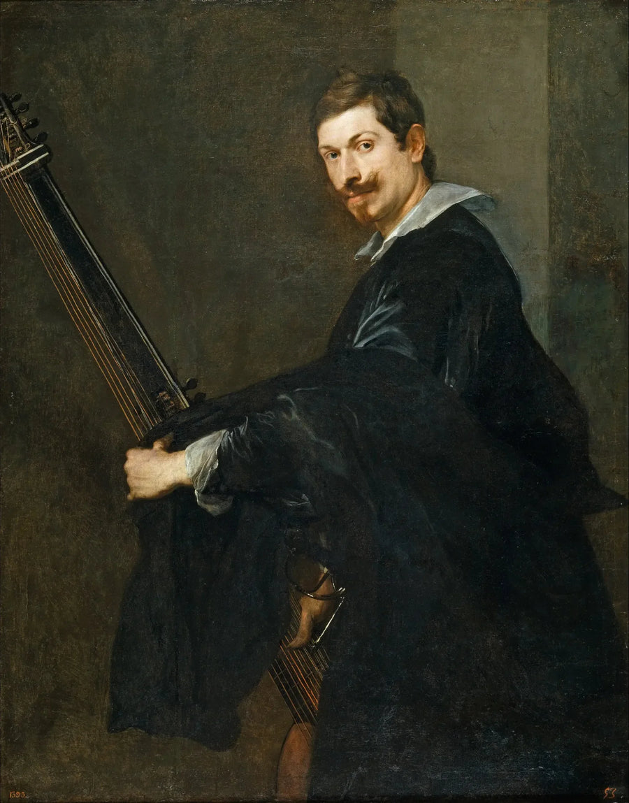 पुरुष के साथ एक लुथ - Antoine van Dyck