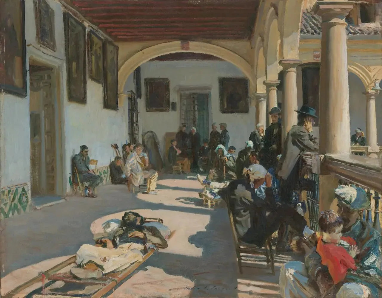 Hôpital de Grenade - John Singer Sargent image 1 reproduction d’œuvre d’art à l’huile