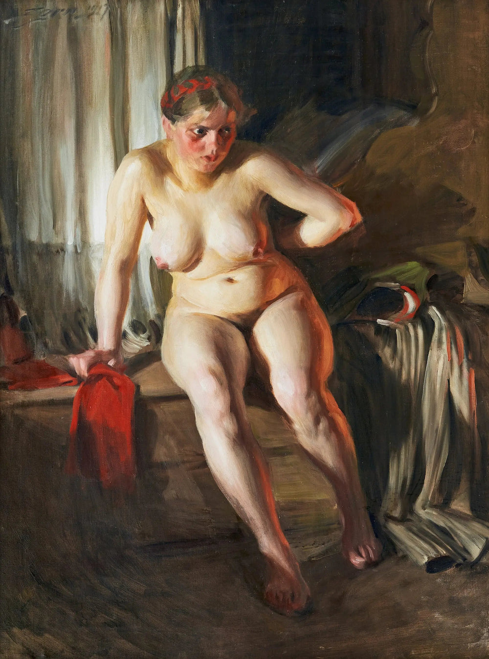 Humeur matinale - Anders Zorn image 1 reproduction artisanale de tableau