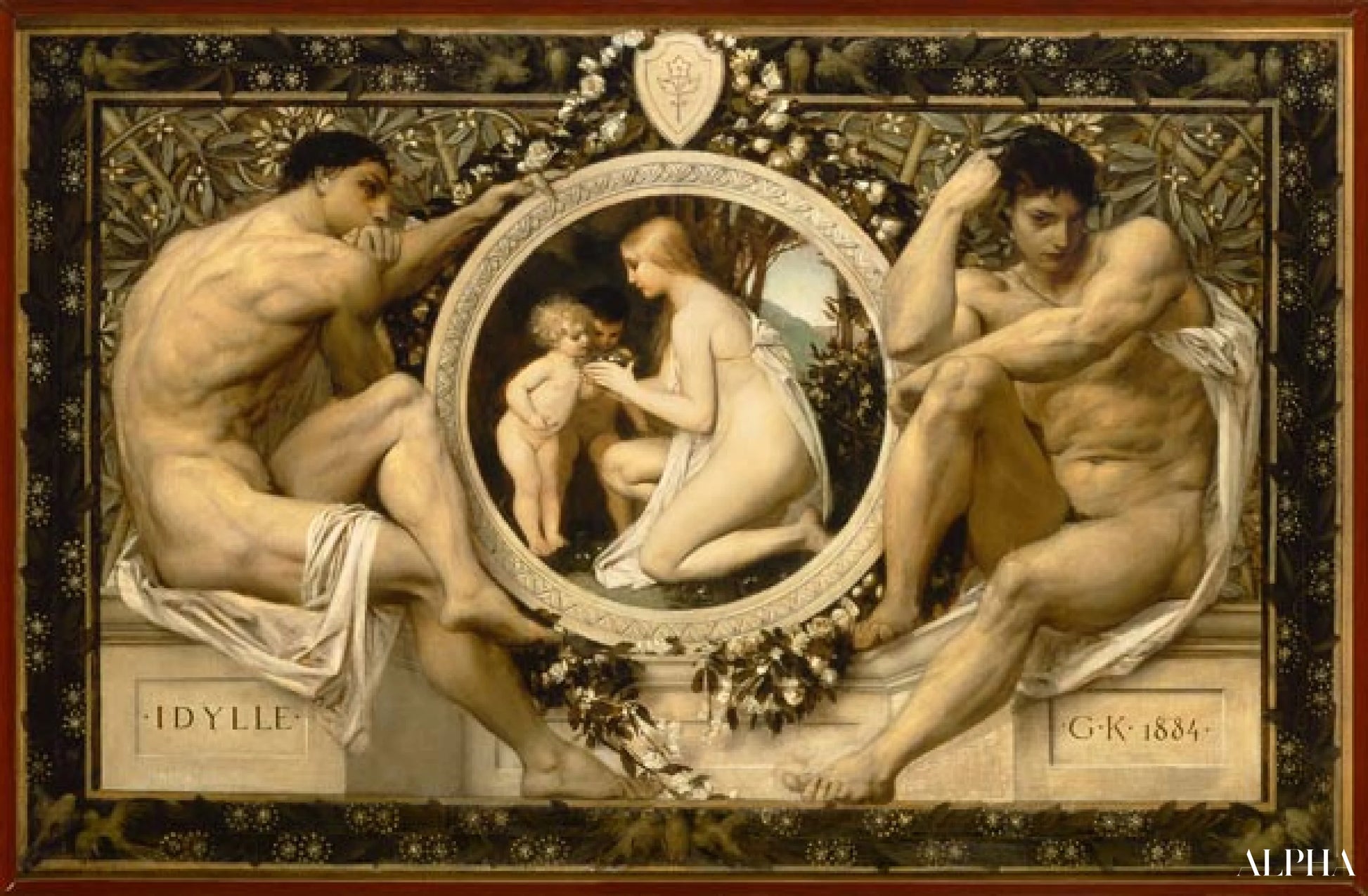 Idyll - Gustav Klimt - उच्च गुणवत्ता वाली चित्रकला और पेंटिंग की प्रतिकृतियाँ