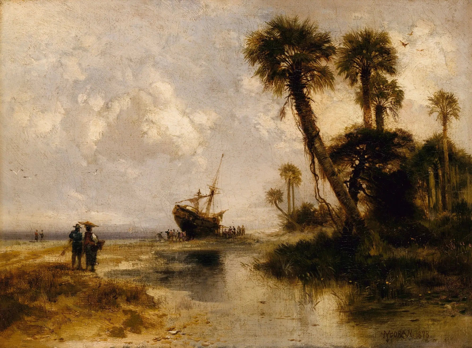 Île de Fort George Floride - Thomas Moran - Alpha Reproduction