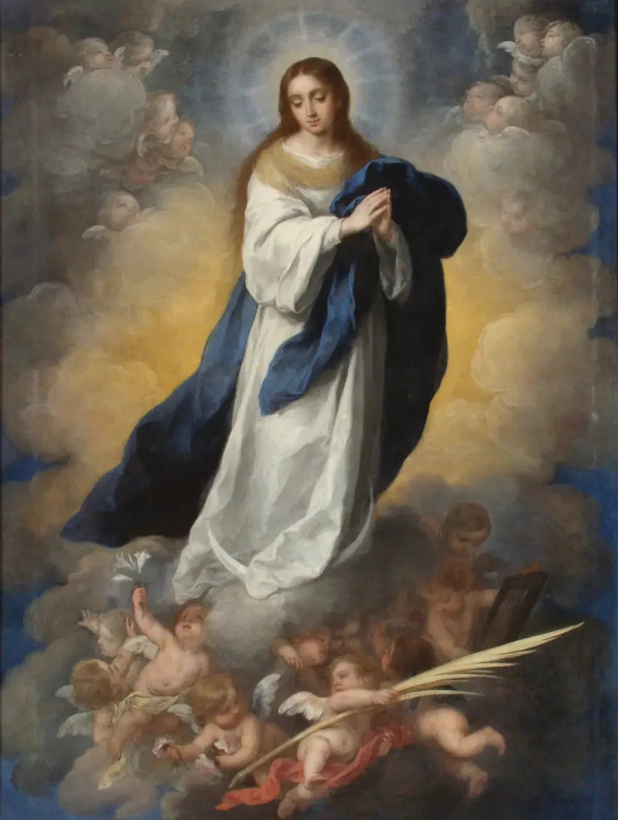 मिरर की पवित्र कल्पना - बारटोलोमे़ Esteban Murillo