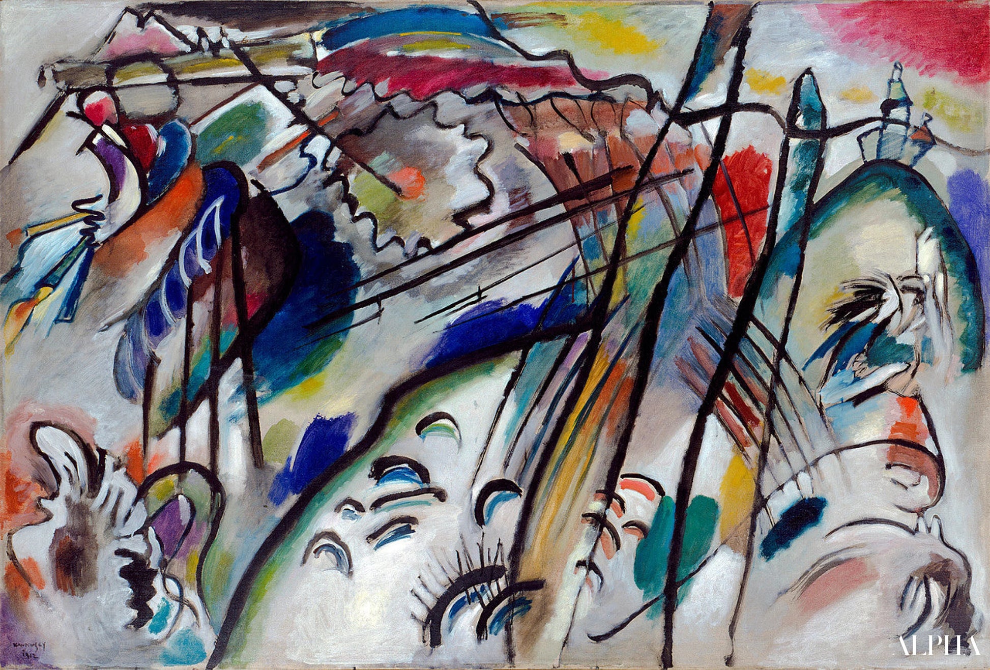 इम्प्रोवाइजेशन 28 (दूसरा संस्करण) - Vassily Kandinsky - उच्च गुणवत्ता वाली चित्रकला और पेंटिंग की प्रतियां