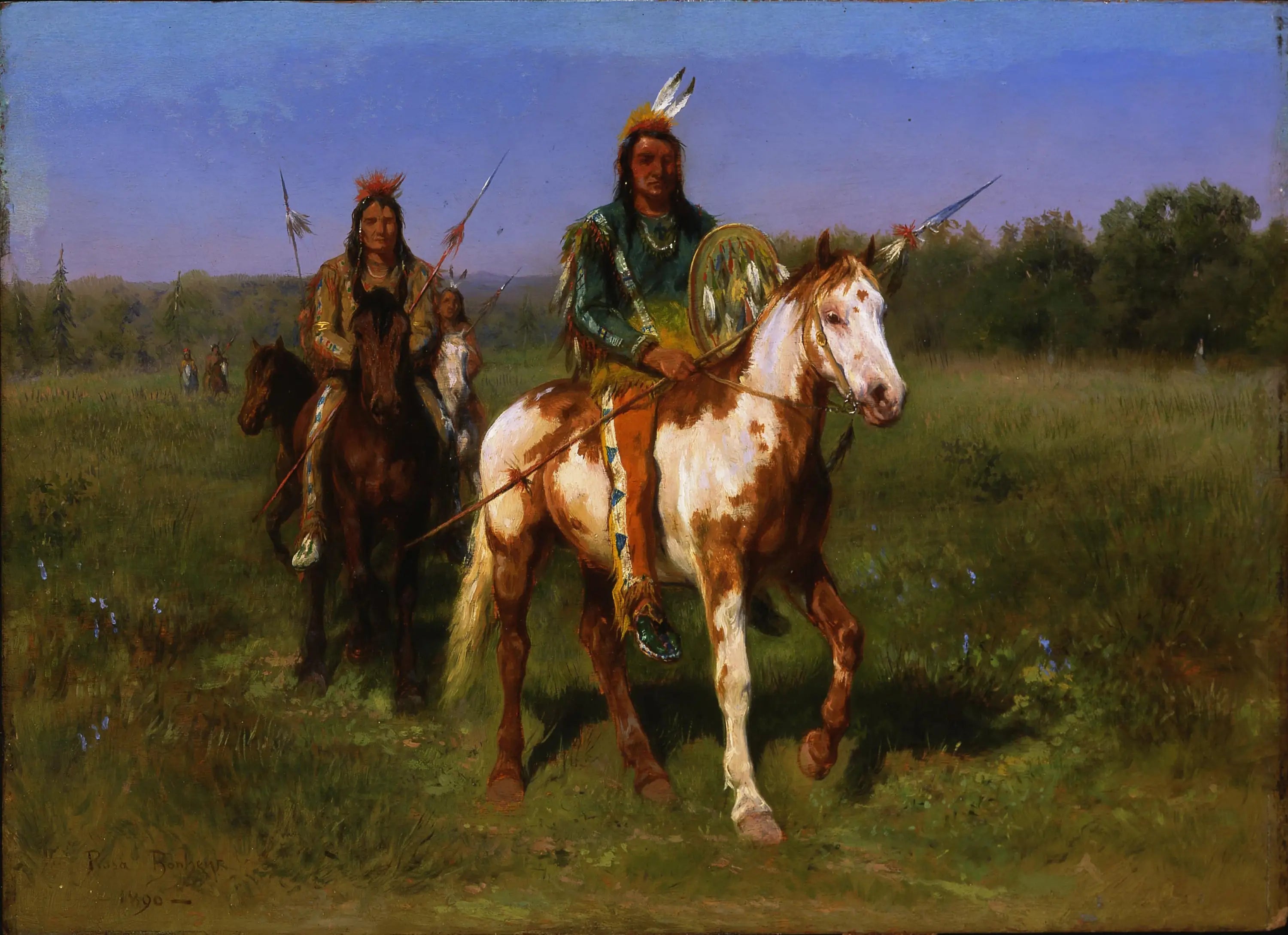 Indiens à cheval armés de lances - Rosa Bonheur - Alpha Reproduction