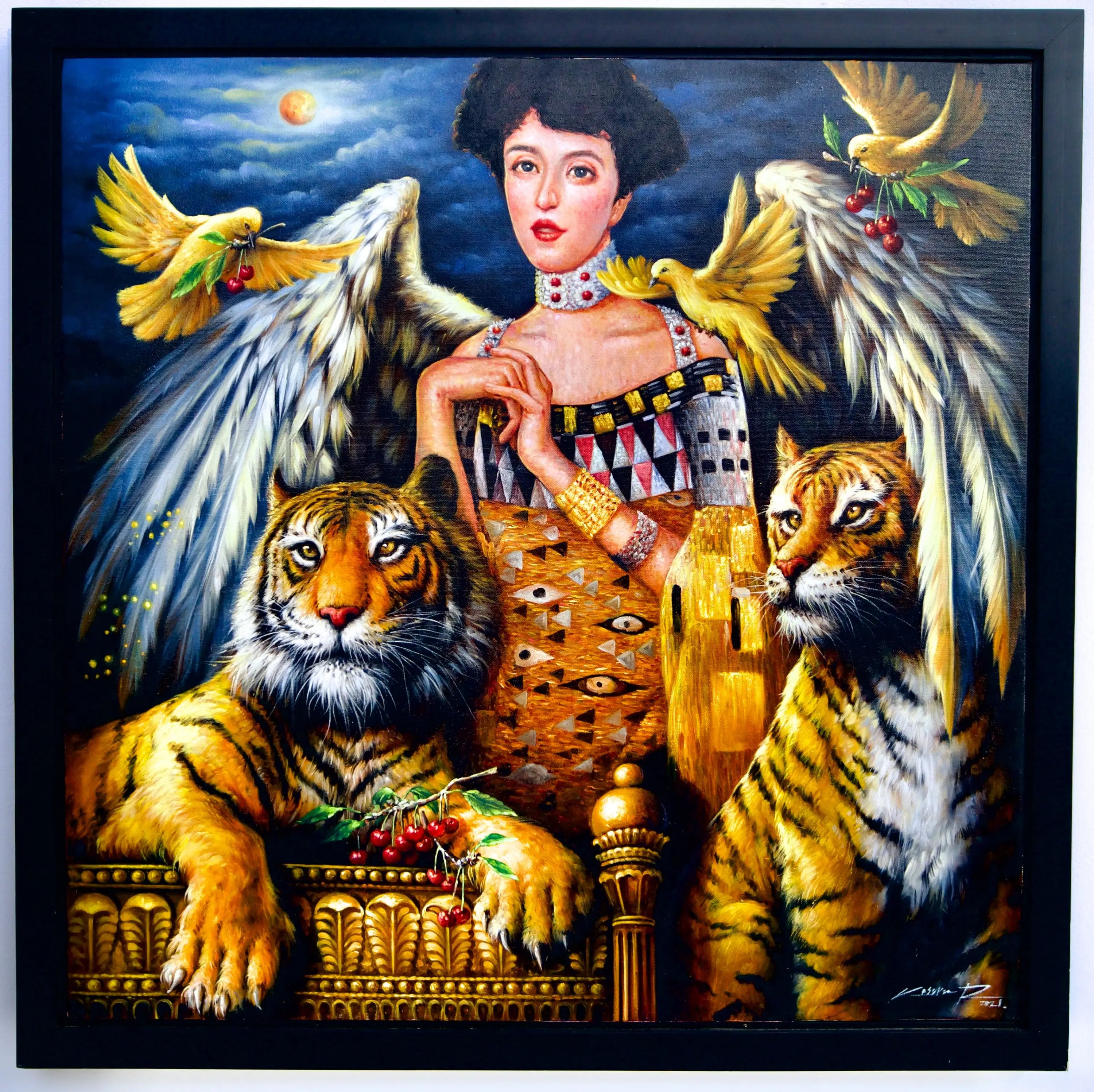 Adele Bloch-Bauer Inspiration - Kesorn | 80 x 80 cm Reproductions de tableaux à la peinture à l’huile