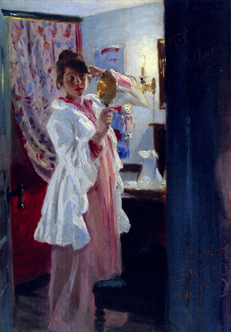 Marie Krøyer के साथ आंतरिक - Peder Severin Krøyer