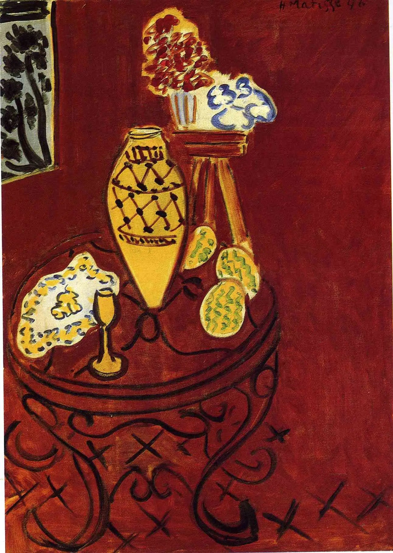Intérieur rouge de Venise - Henri Matisse image 1 copie peinte à la main à l’huile