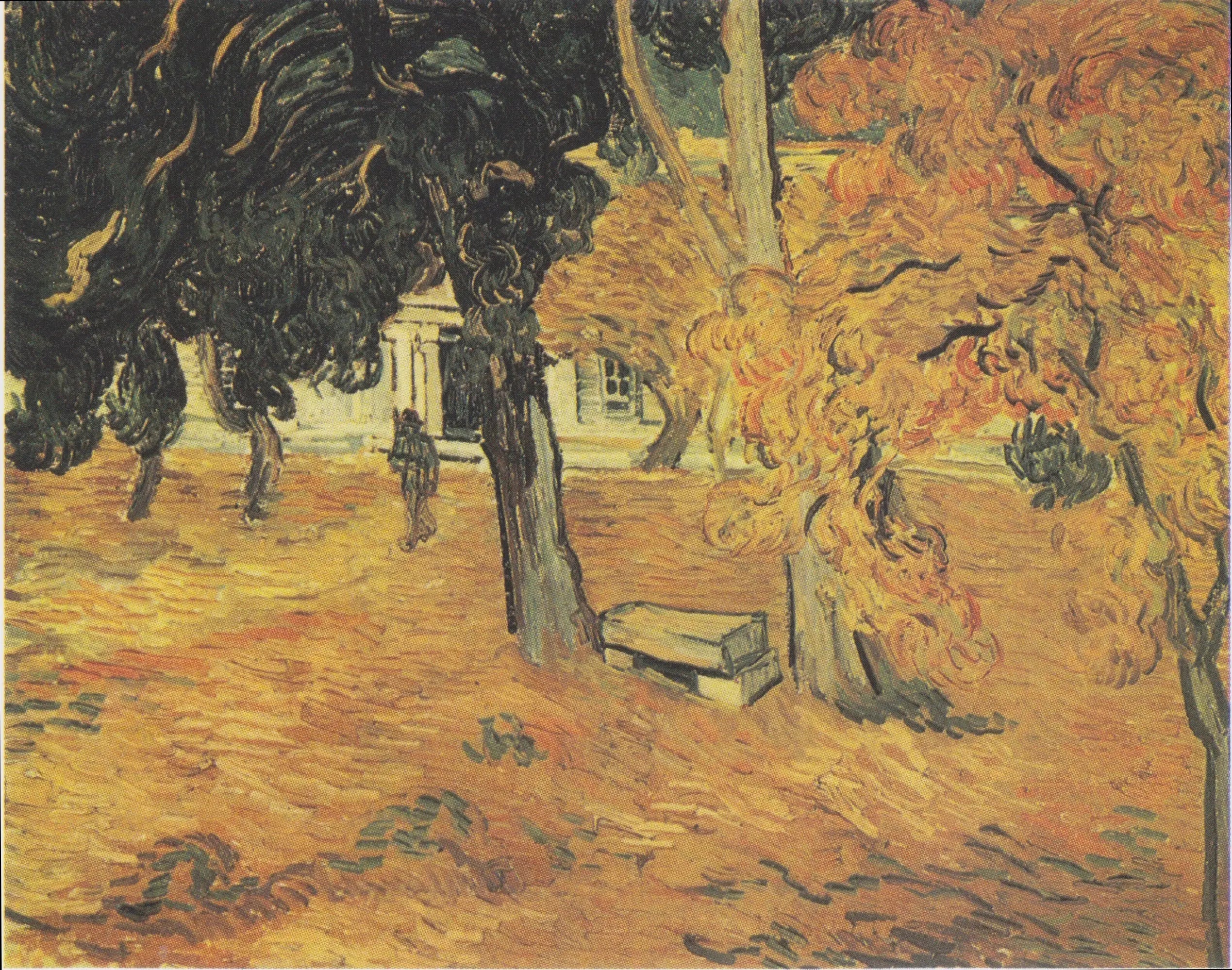 Jardin de l'hôpital Saint-Paul, Le - Vincent van Gogh image 1 tableau peint à l’huile sur toile