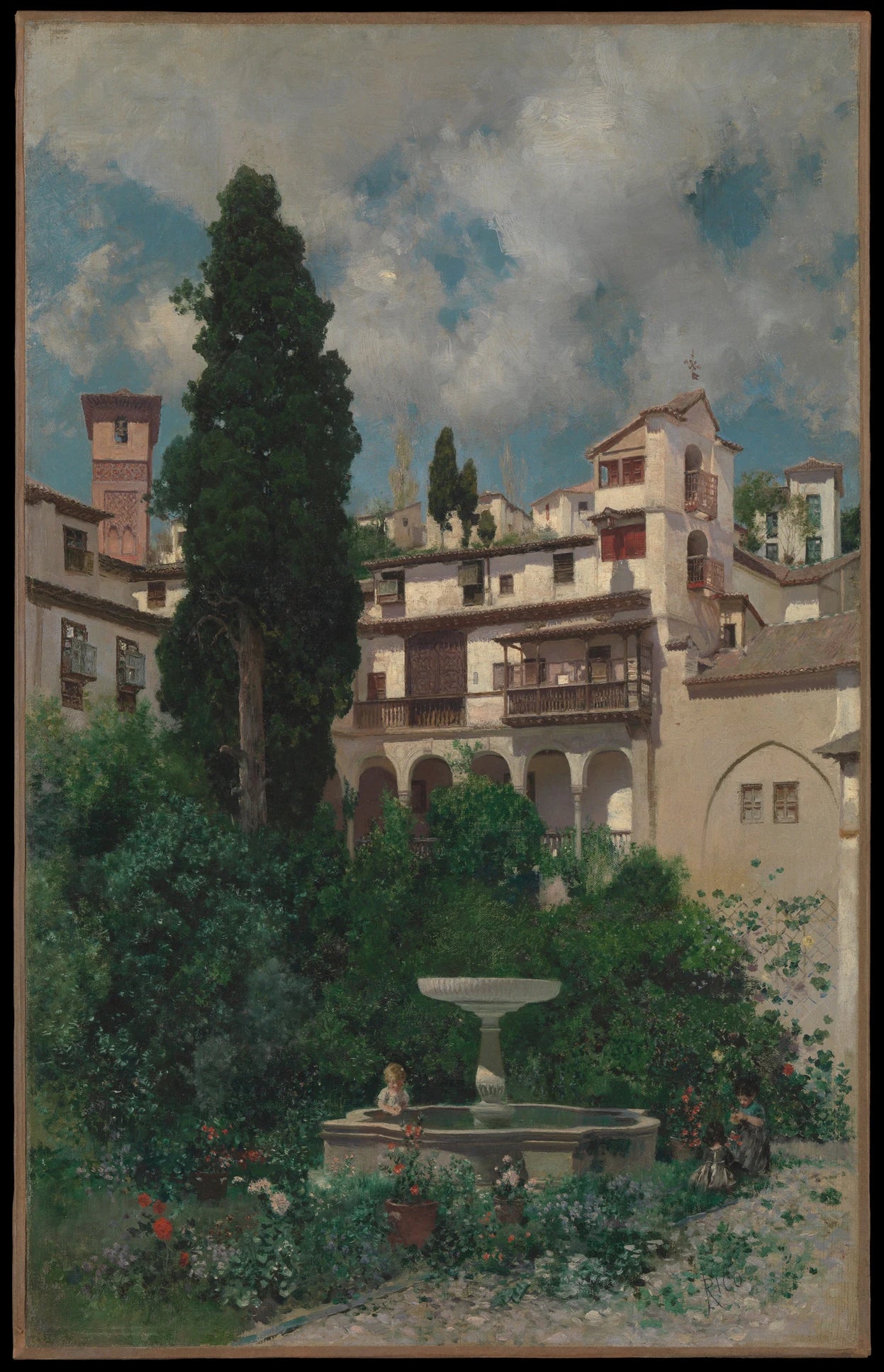 Un jardin espagnol - Martín Rico y Ortega