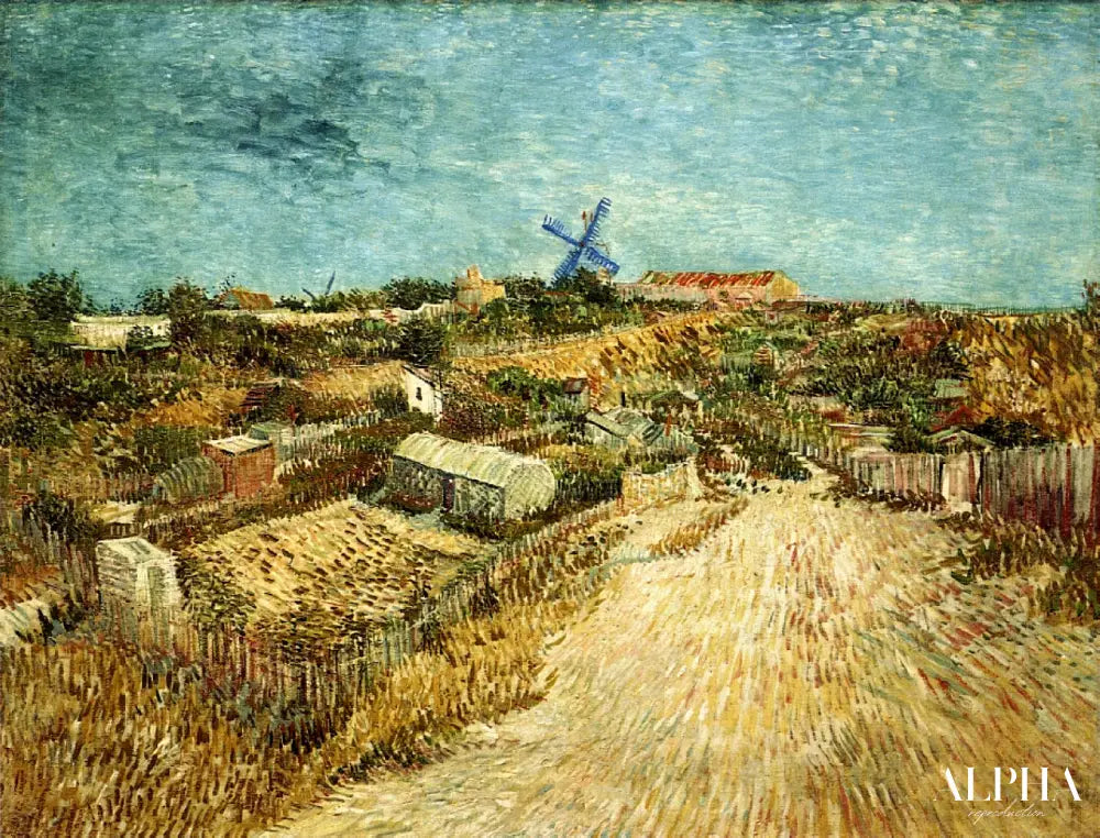 Jardins potagers de Montmartre - Van Gogh - Reproductions de tableaux et peintures haut de gamme