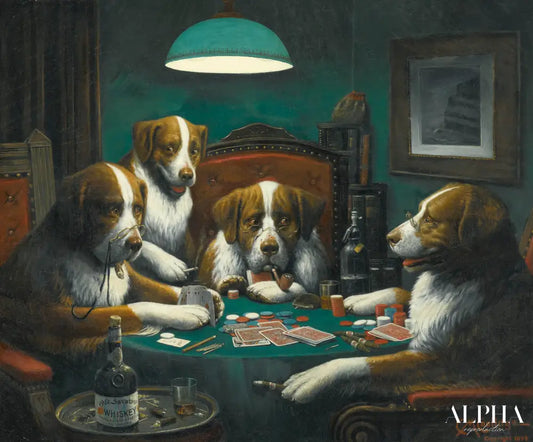 Jeu de poker - Cassius Marcellus Coolidge - Reproductions de tableaux et peintures haut de gamme