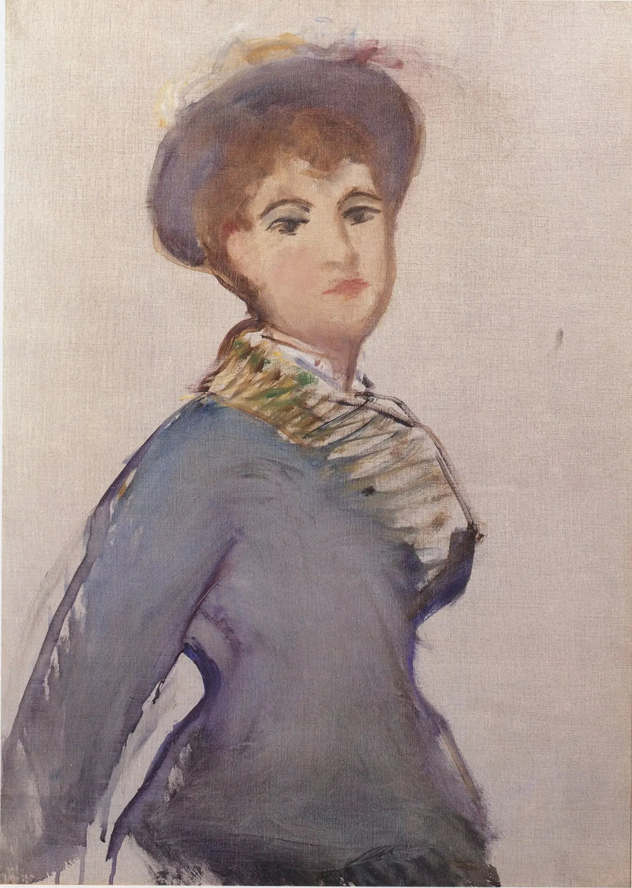 आधी-शरीर युवा महिला - Édouard Manet