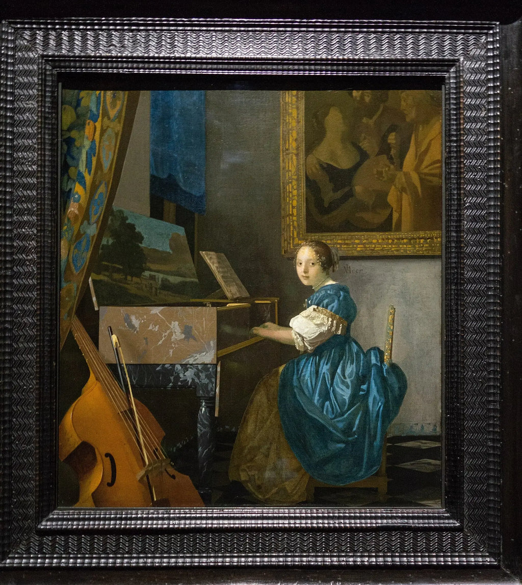 Jeune Femme jouant du virginal - Johannes Vermeer - Alpha Reproduction