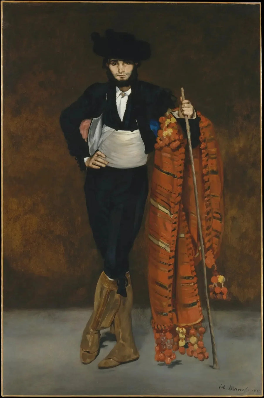 युवा पुरुष जो माजो के कपड़े में है - Édouard Manet