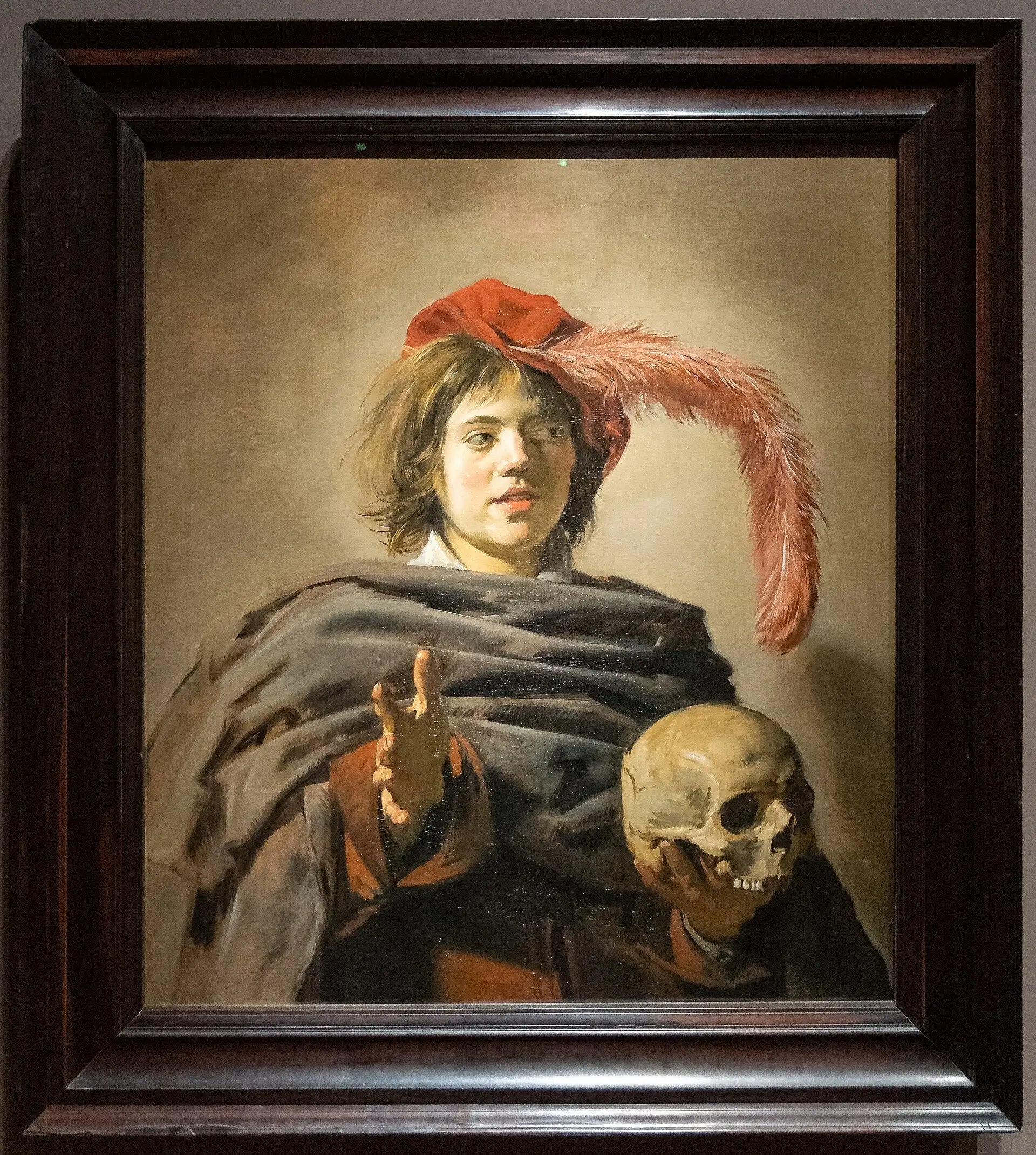 Jeune homme tenant un crâne - Frans Hals - Alpha Reproduction