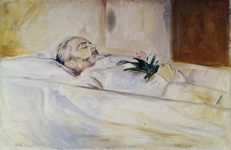 जॉन हेज़लैंड अपने मृत्युशय्या पर - एडवर्ड मंक