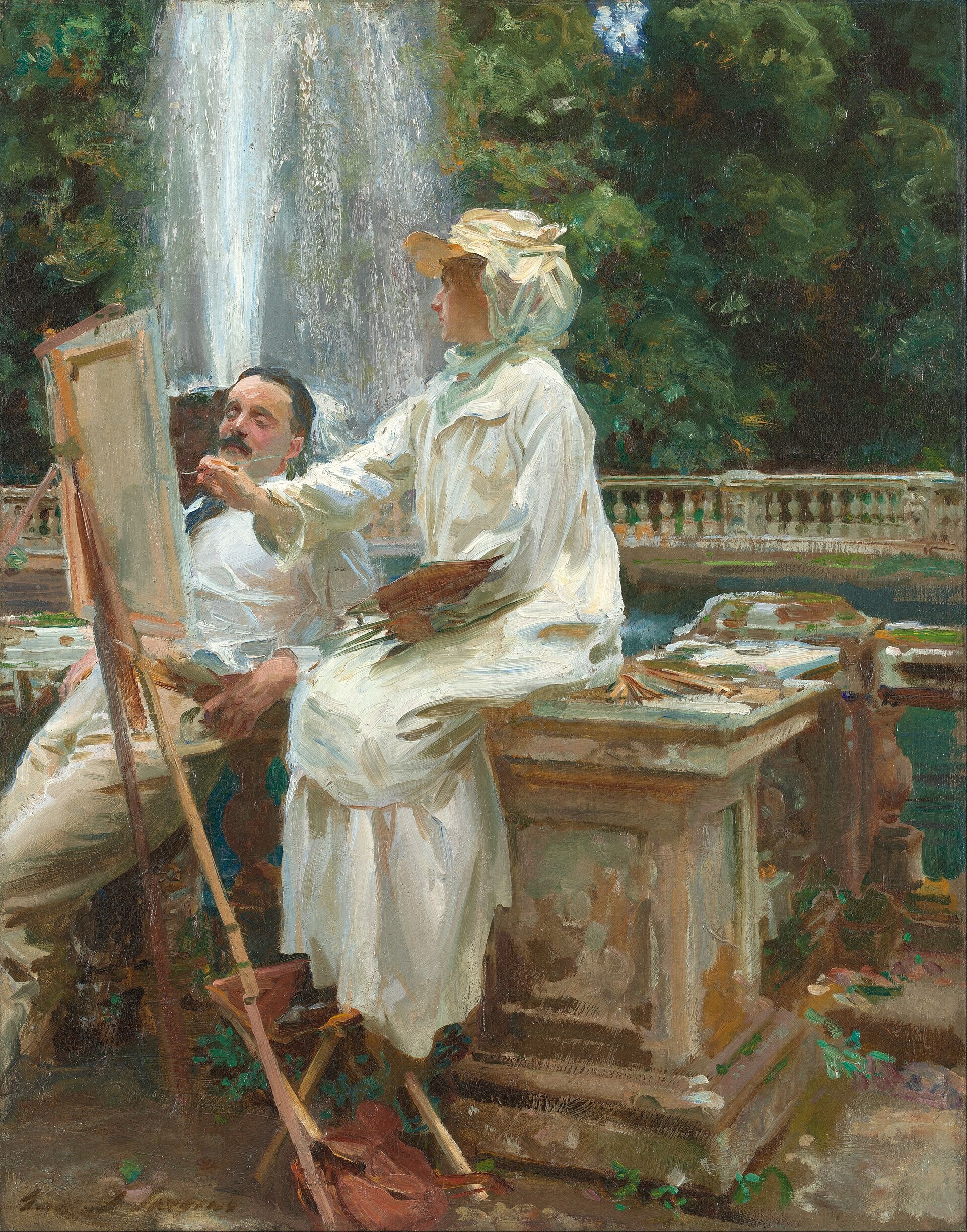 Fountain, Villa Torlonia, Frascati - John Singer Sargent
