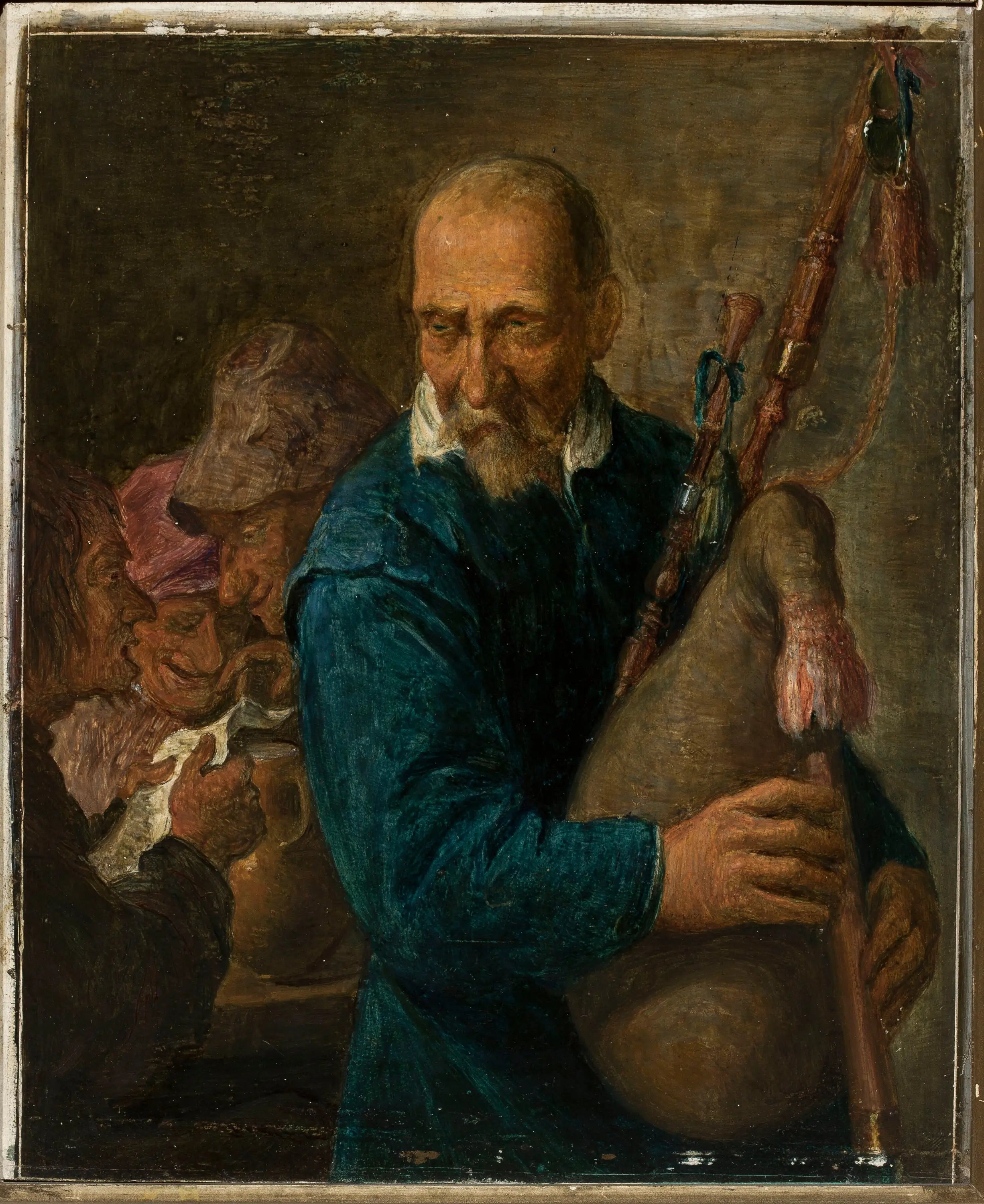 Joueur de cornemuse - David Teniers le Jeune image 1 reproduction de peinture à l’huile