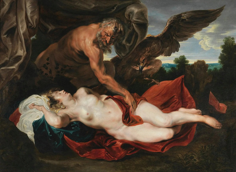 जुपिटर और एन्टियोप - Antoine van Dyck