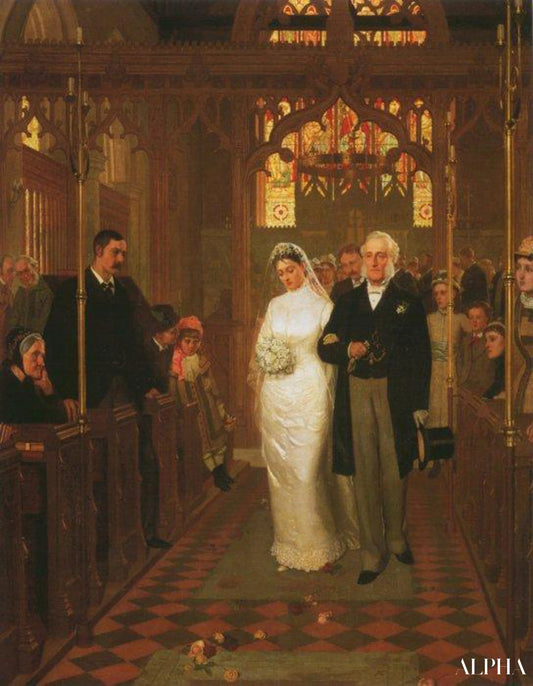 Jusqu'à ce que la mort nous sépare - Edmund Leighton - Reproductions de tableaux et peintures haut de gamme