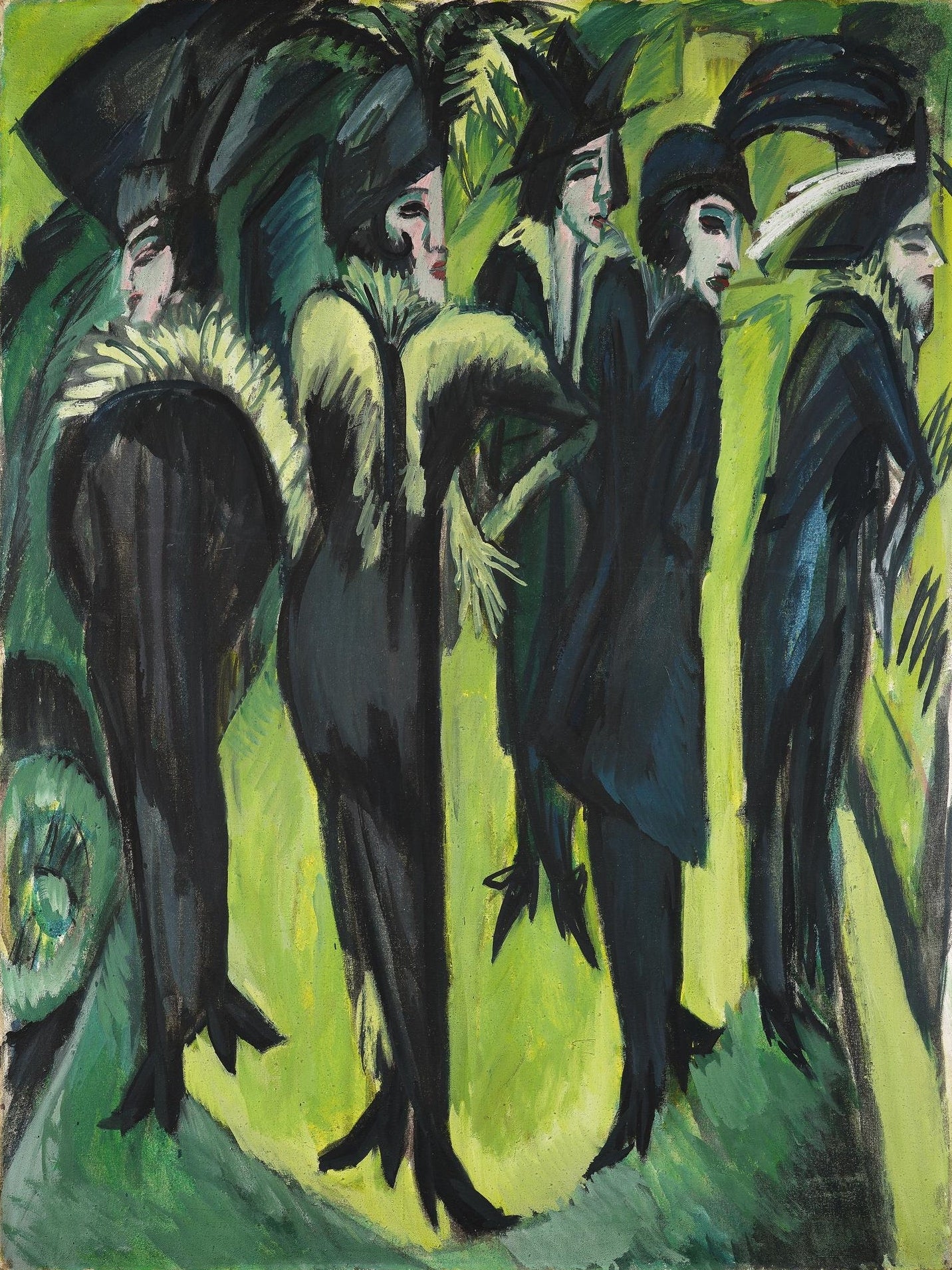 Cinq femmes dans la rue - Ernst Ludwig Kirchner
