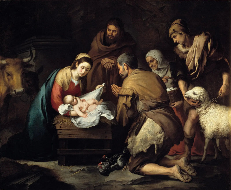 चरवाहों की पूजा - बार्टोलोमे़ Esteban Murillo