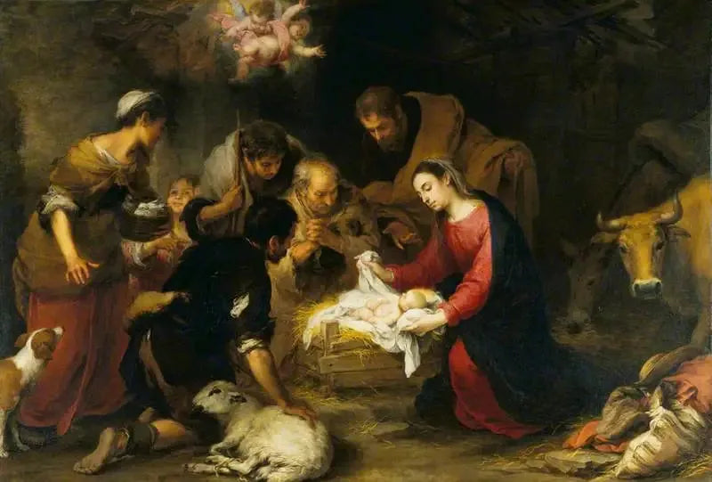 चरवाहों की पूजा - बार्टोलोमे़ Esteban Murillo