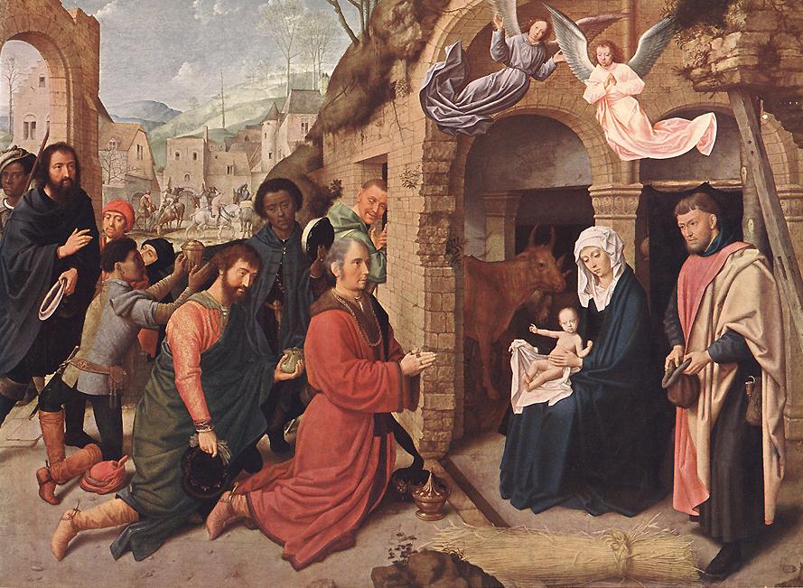 L'Adoration des mages - Gérard David image 1 reproduction de peinture à l’huile
