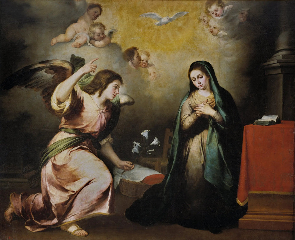 L'Annonciation - Bartolomé Esteban Murillo image 1 copie de tableau peinte à la main