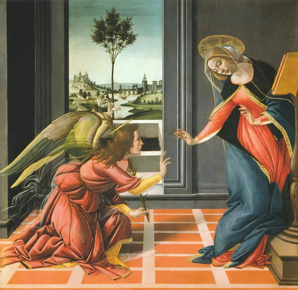 L'Annonciation du Cestello - Sandro Botticelli image 1 reproduction artisanale de tableau